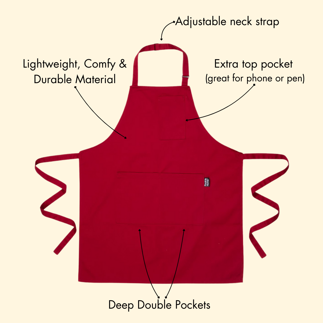 Comfortable and easy fitting Pookie Home Solid Color Aprons